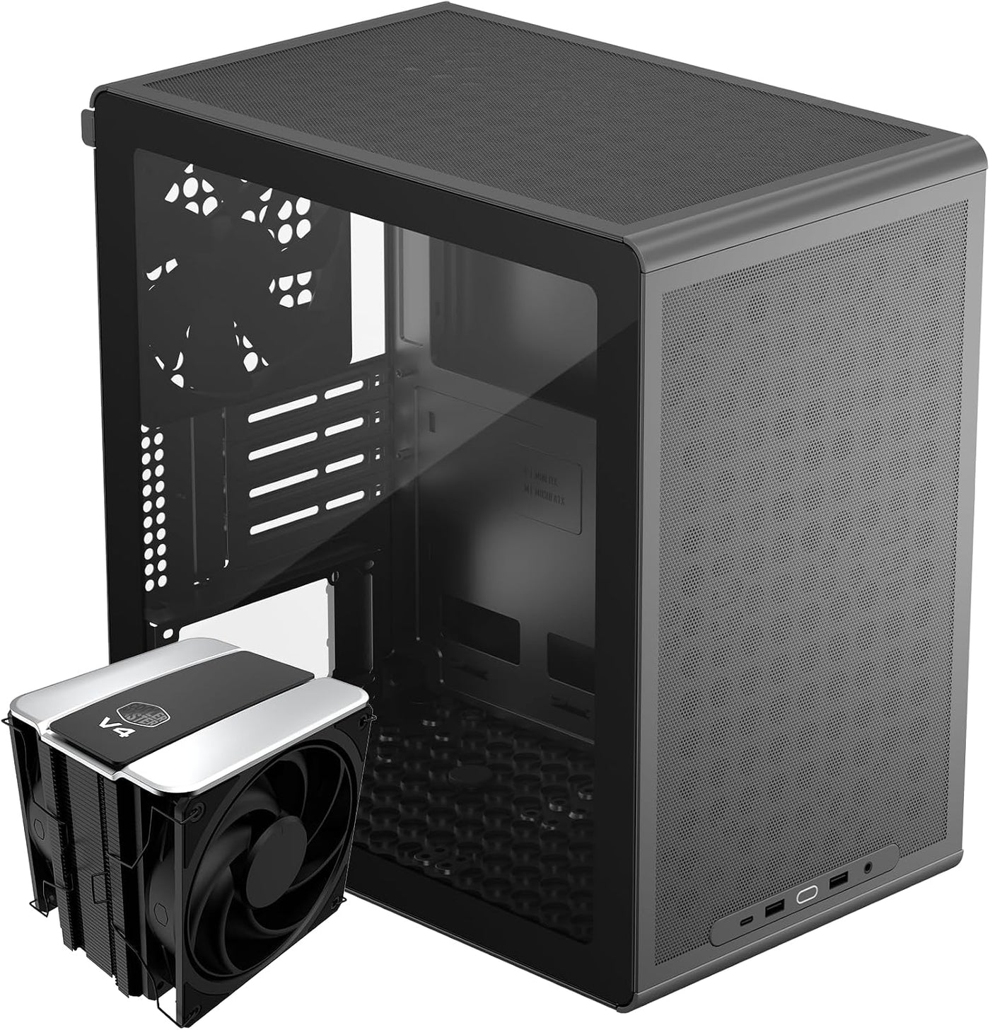 Caja para PC Cooler Master Q300L V3 Micro-ATX + enfriador de aire p...