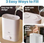 Everlasting Comfort - Humidificador grande de 6 litros para dormitorio