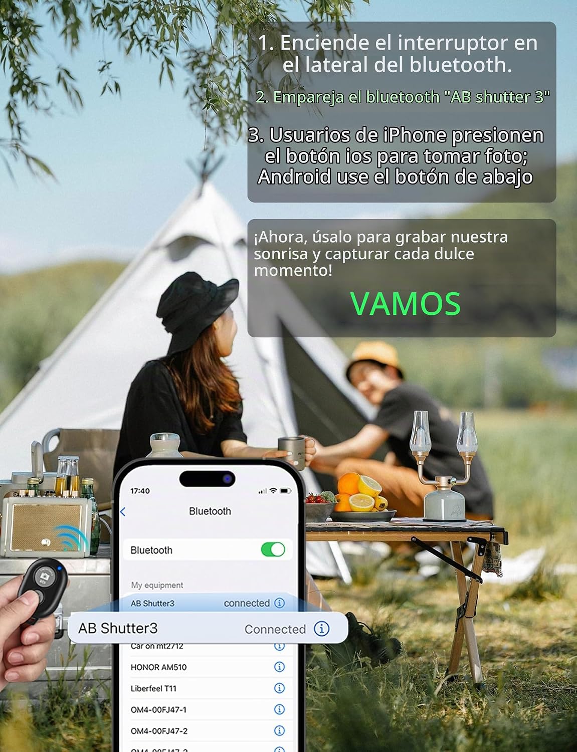 BMZX Trípode para selfie stick de 118" de largo para iPhone y Android (29 a