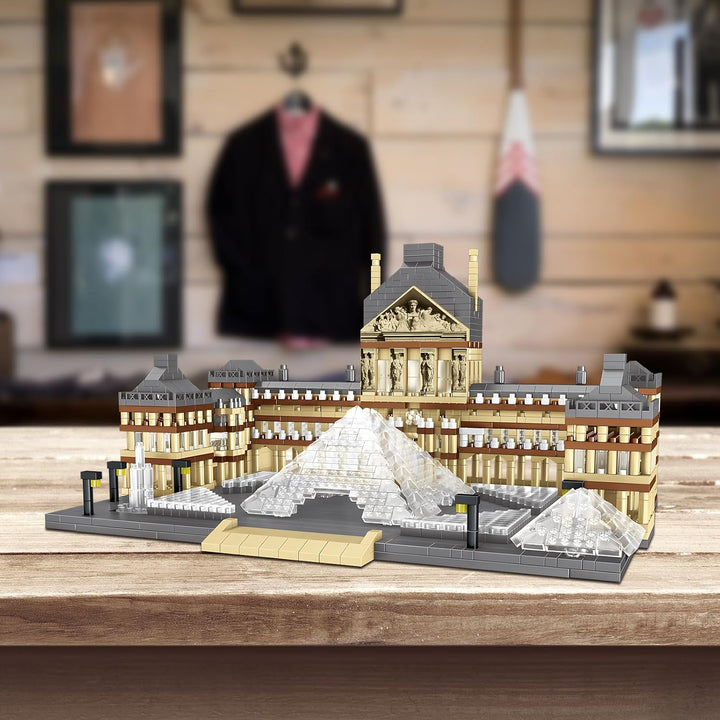 CSNRHG Juego de bloques de construcción modelo Museo del Louvre de...