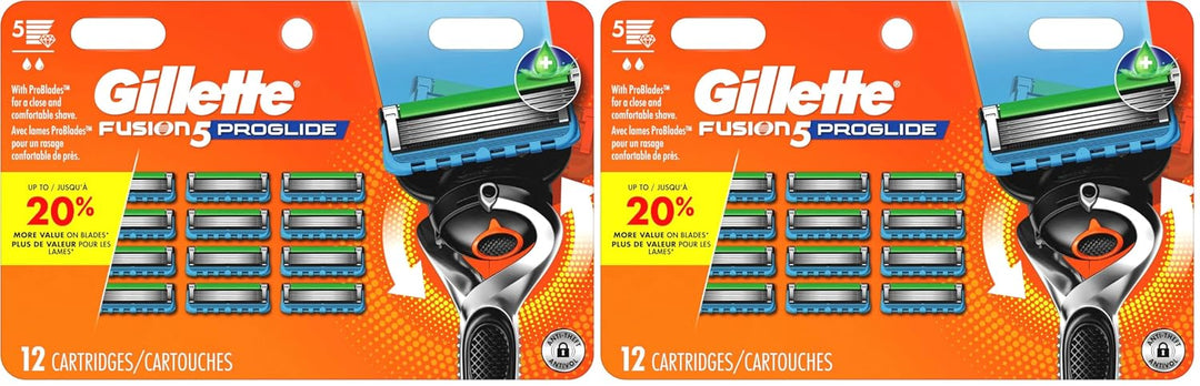 Gillette Fusion5 ProGlide Maquinilla de afeitar para hombre, 12 rec...