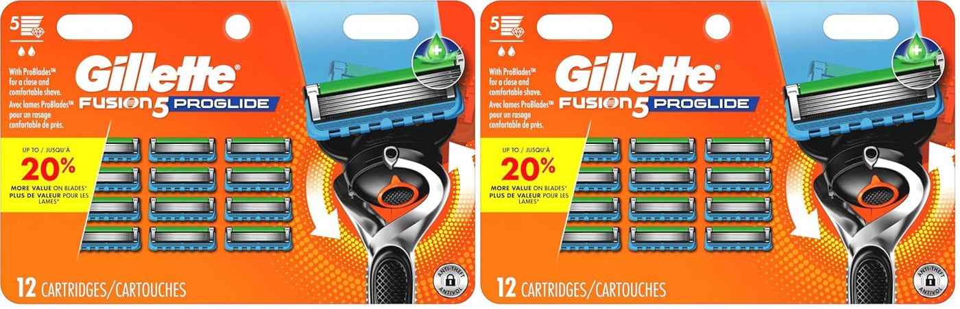 Gillette Fusion5 ProGlide Maquinilla de afeitar para hombre, 12 rec...