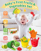 Juguetes Montessori para niño de 1 año, juguetes sensoriales para bebés, 16