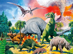 Ravensburger - Dinosaurios - Paquete de 2 rompecabezas de 150 piezas - Piezas XXL para un montaje más fácil - Imágenes espaciales impresionantes y atrevidas - Calidad premium - Regalo ideal