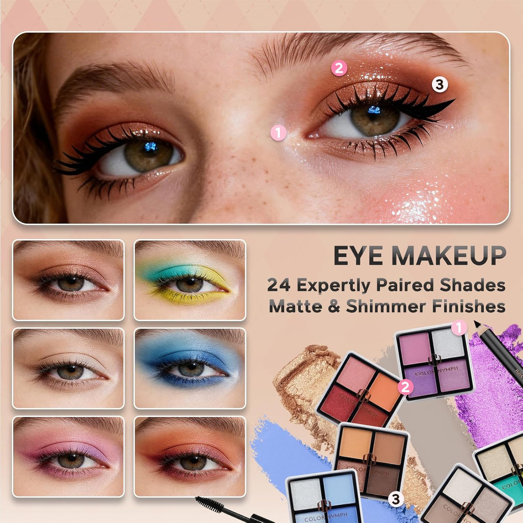 Color Nymph Kits de maquillaje para principiantes para adolescentes...