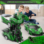BLUEJAY Transform RC Cars para niños de 4-7 y 8-12 años, Verde