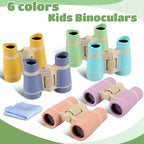 Yunsailing 6 prismáticos para niños de 3 a 12 años, colores suaves