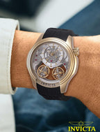 Invicta Reloj de cuarzo especial con esfera plateada para hombre 47375