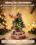 Rolife Rompecabezas 3D para adultos, árbol de Navidad musical de madera de 15.7 pulgadas, kit de construcción de modelos, manualidades, decoración para adultos, regalos para niños y niñas