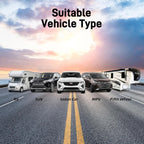 Tymate Sistema de monitoreo de presión de neumáticos TM2 RV, monitor de presión de neumáticos con carga solar, TPMS con 4 sensores (máximo 10) y 6 modos de alarma, nueva actualización con pantalla LCD