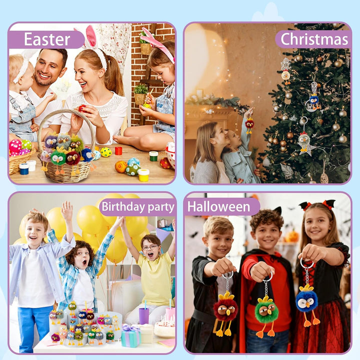 OMyFav 20 llaveros para niños, regalos de fiesta, lindos llaveros d...