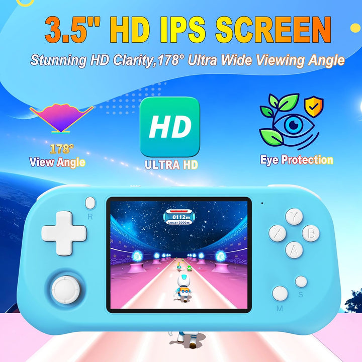 Beijue Juego de mano para niños con pantalla IPS de 3.5 pulgadas, 1...