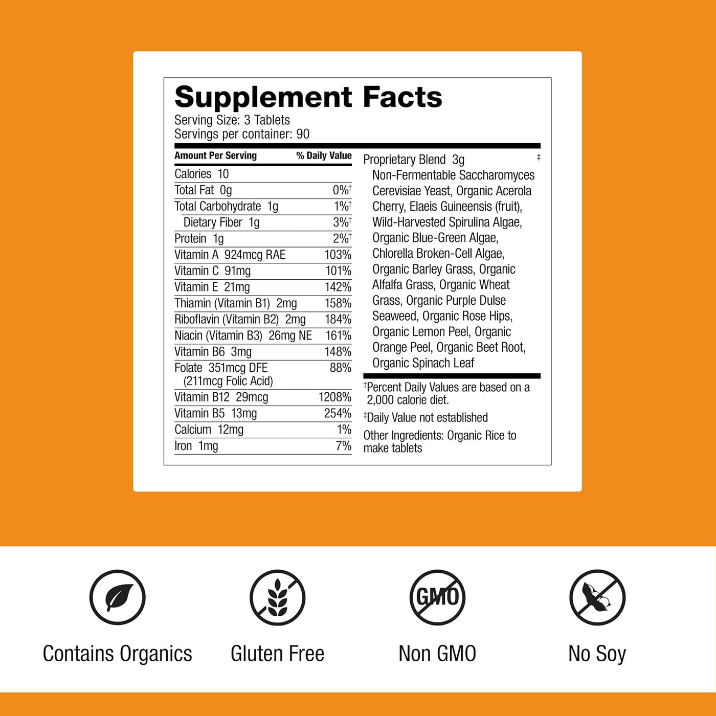 Dr. Schulze's SuperFood 100 - Suplemento de superalimento diari...