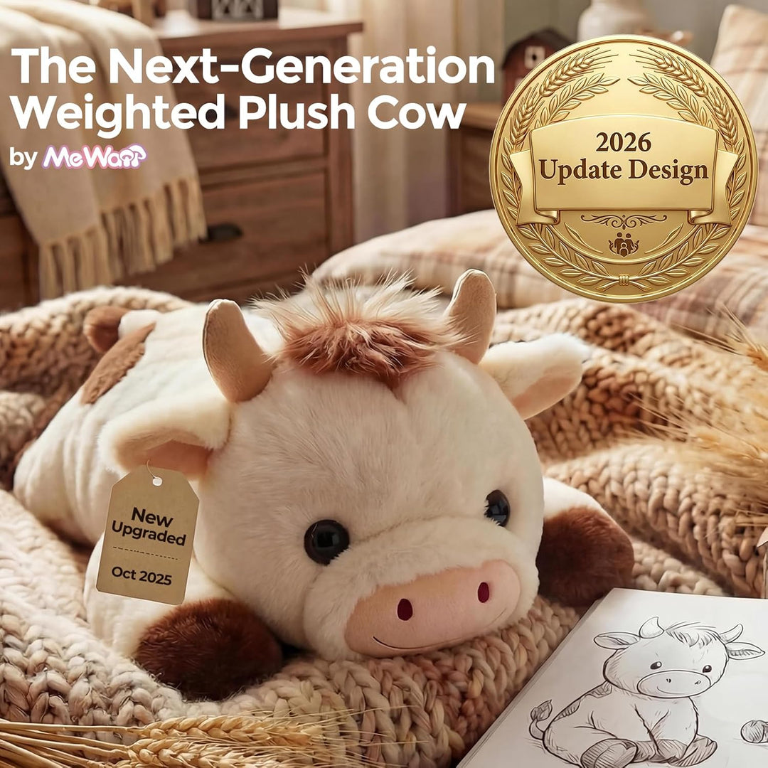 Mewaii - Animales de peluche ponderados con almohada calefactable m...