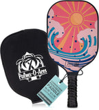 Palms-O-Aces Palas de pickleball de fibra de carbono - Núcleo 16 mm y Aprobadas por USAPA