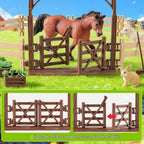 35 piezas Figuras de Animales de Granja, Juguetes de Caballería y Establo para Juegos de Granja para Niños de 3+