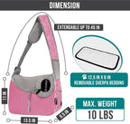 PetAmi - Transportador para perros pequeños, manos libres, color rosa
