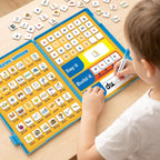 Juegos de palabras CVC: azulejos magnéticos de letras para fonética