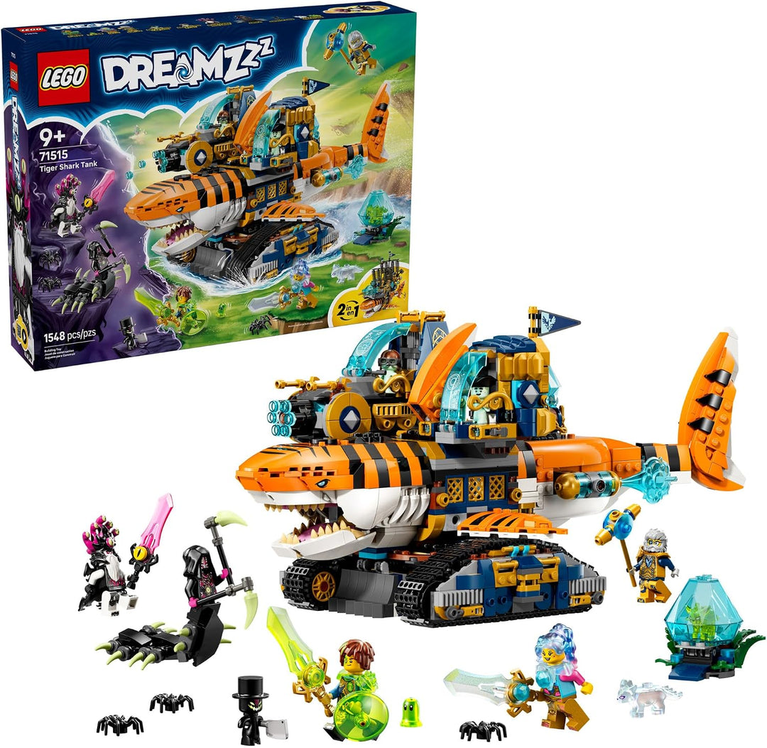 LEGO DREAMZzz - Juguete de construcción de tanque de tiburón tigre...