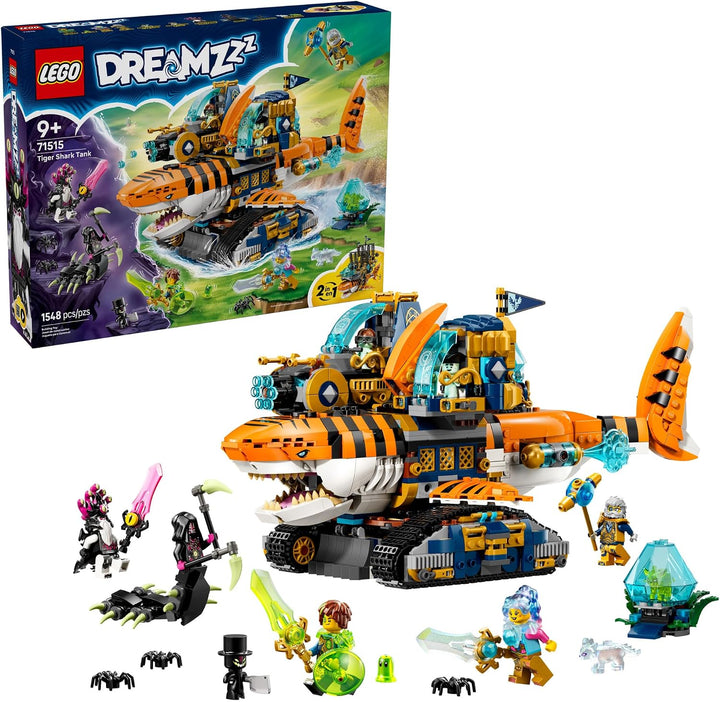 LEGO DREAMZzz - Juguete de construcción de tanque de tiburón tigre...