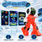 Mirana Moonwalker | Robot inteligente interactivo para caminar y hablar | Juguete controlado por aplicación y control remoto para niños | USB recargable tipo C | Altavoz Bluetooth integrado | Regalo para niños y niñas mayores de 3 años