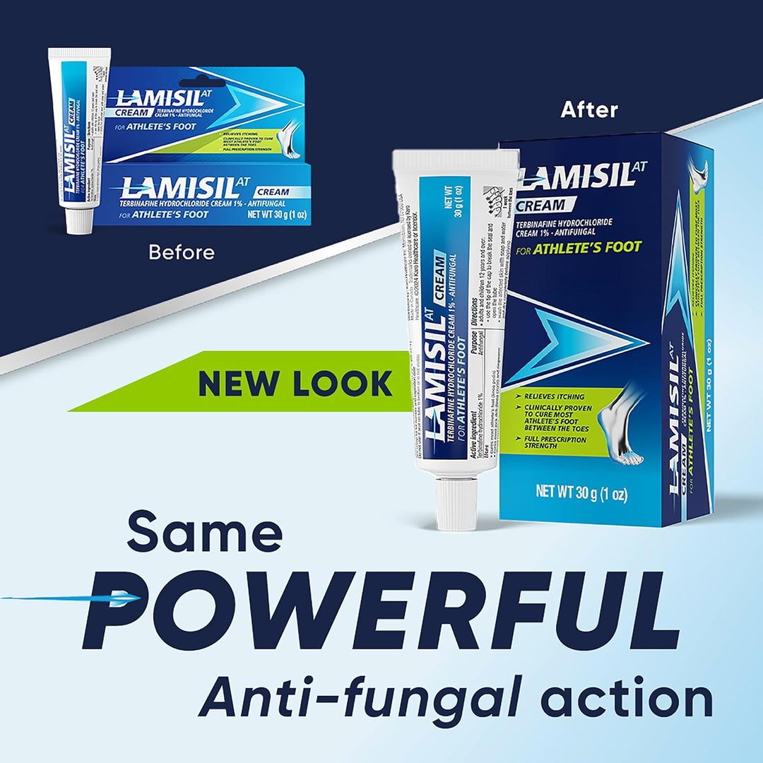 Lamisil 1 semana de tratamiento para pie de atleta, crema antimicót...