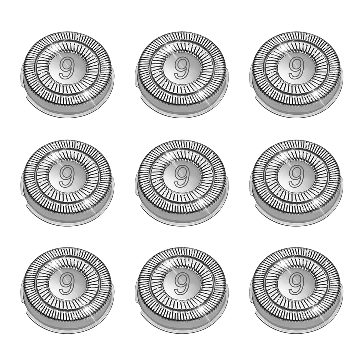 Paquete de 9 cabezales de repuesto SH90 compatibles con Philips Nor...