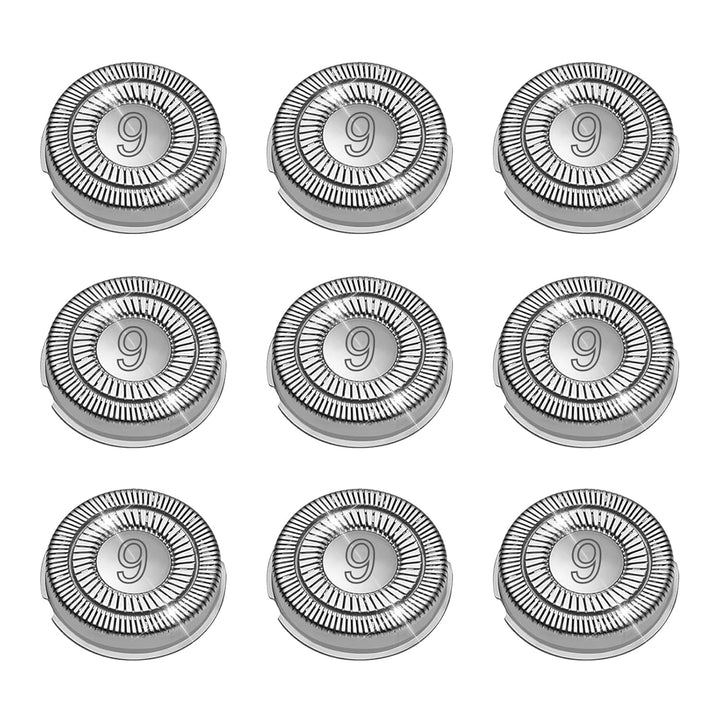 Paquete de 9 cabezales de repuesto SH90 compatibles con Philips Nor...