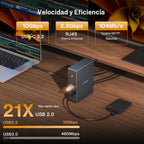 iVANKY Base DisplayLink de triple pantalla para Window/MacBook Pro