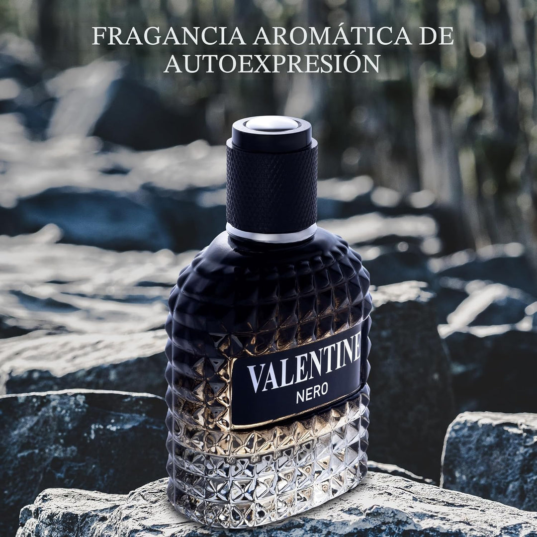 Valentine Nero - Fragancia aromática amaderada con notas florales y...