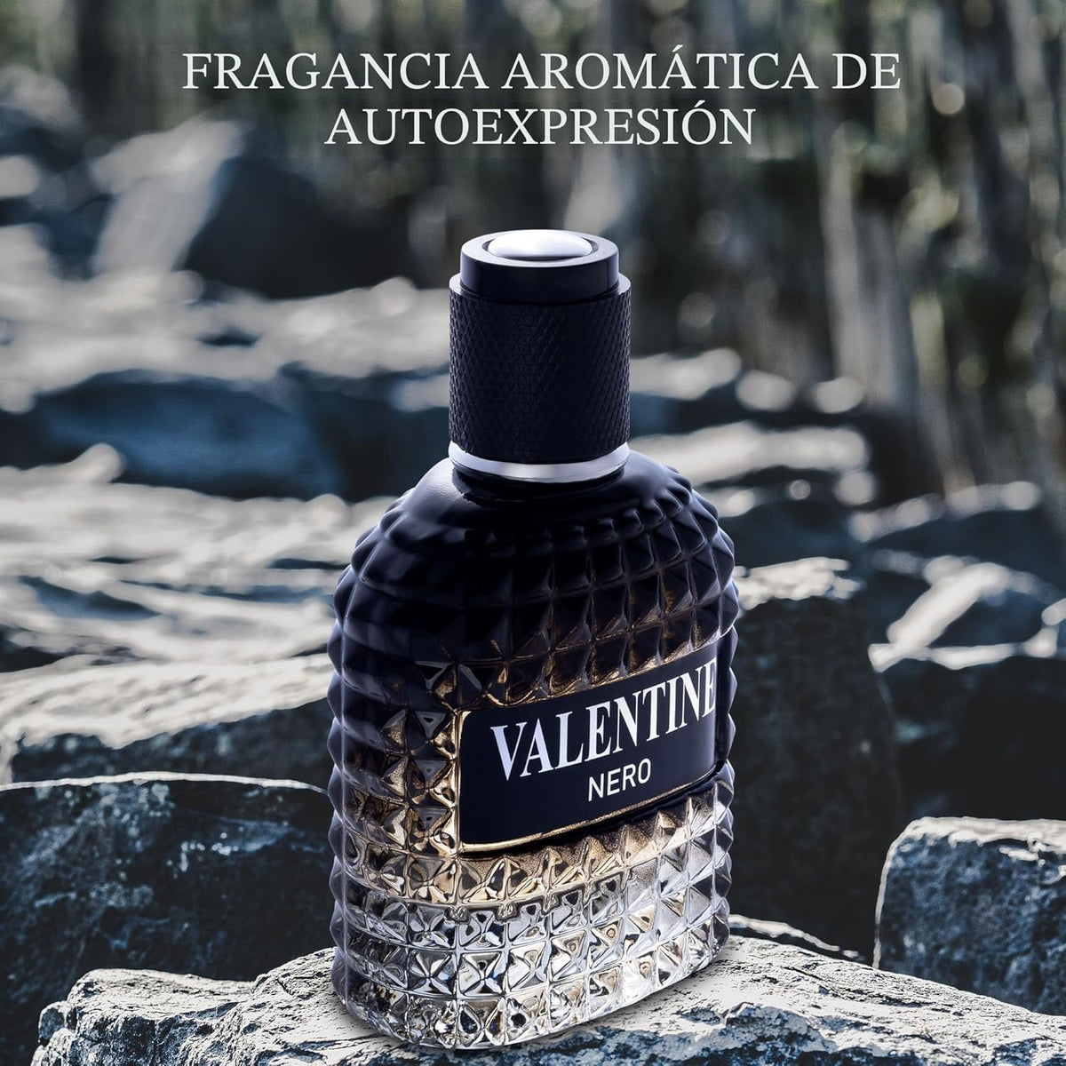 Valentine Nero - Fragancia aromática amaderada con notas florales y...