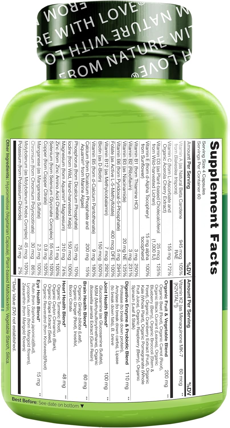 NATURELO Multivitamínico de Alimentos Integrales para Mujeres 50+ (...
