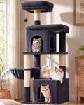 Globlazer Cat Tree Tower 2 Condo Kitten Scratching Post, F54, gris oscuro