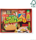 Melissa & Doug Fill & Fold - Juego de tacos y tortillas
