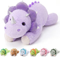 gnomantic Animales de peluche con peso de dinosaurio, almohada de felpa