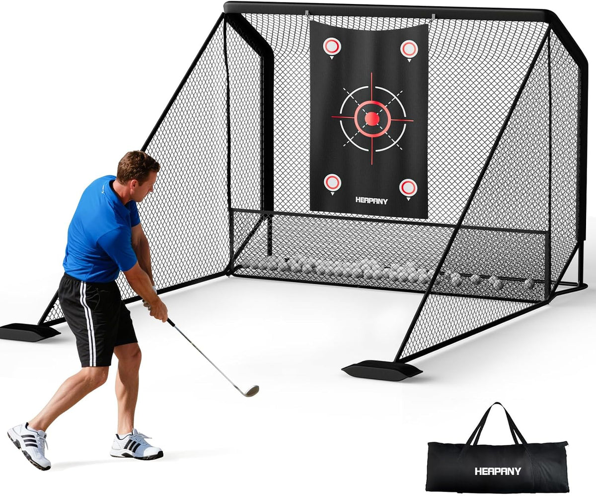 Red de práctica de golf, redes de golf resistentes de 10 x 7 pies para entrenamiento al aire libre/interior