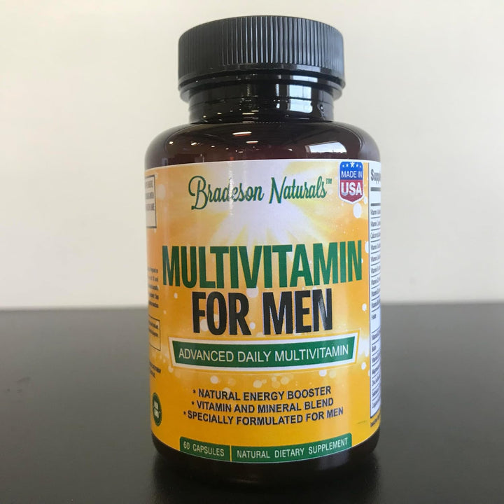 Bradeson Naturals Suplemento multivitamínico para hombres para ener...