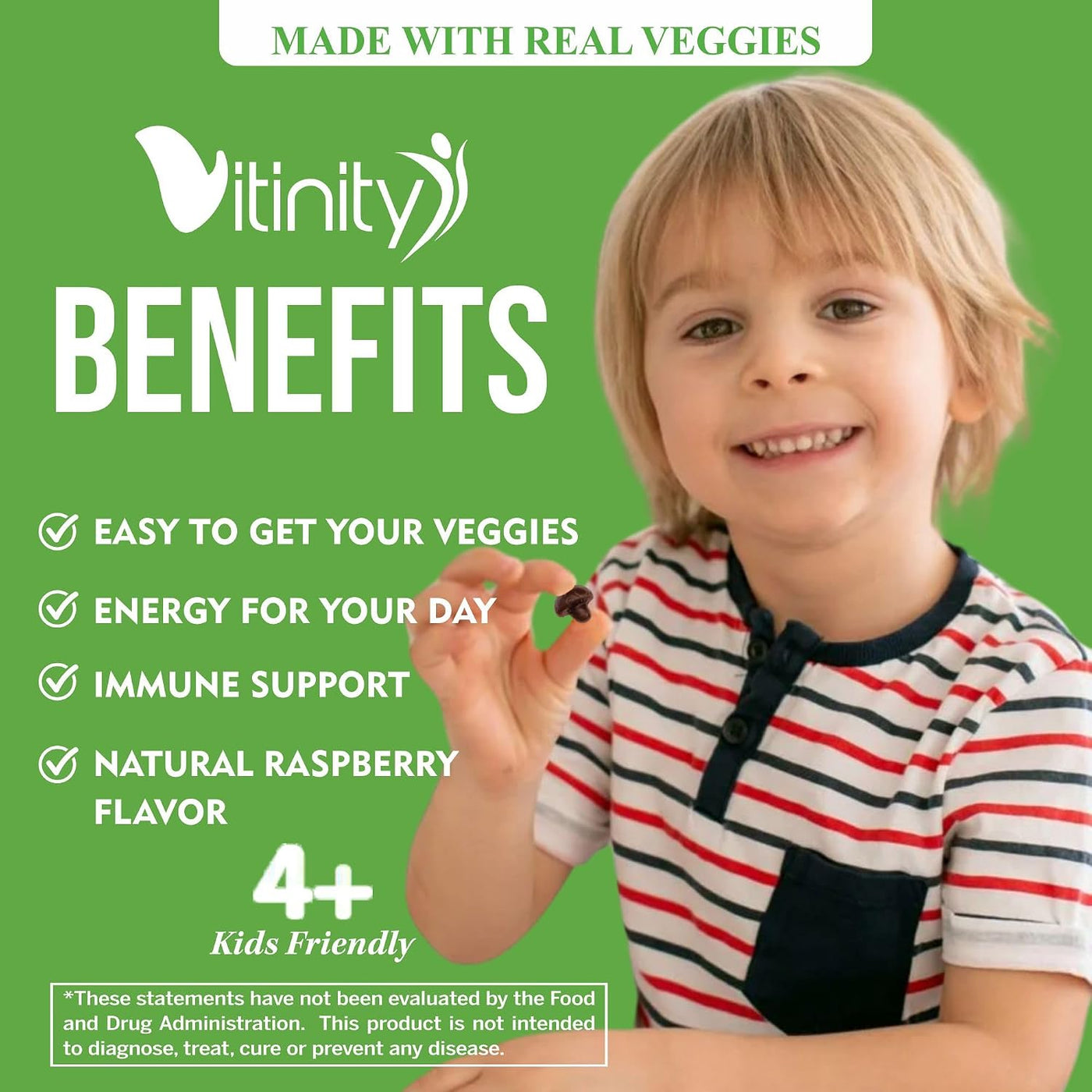 VITINITY Super Greens - Gomitas multivitamínicas | Hechas con 30 su...
