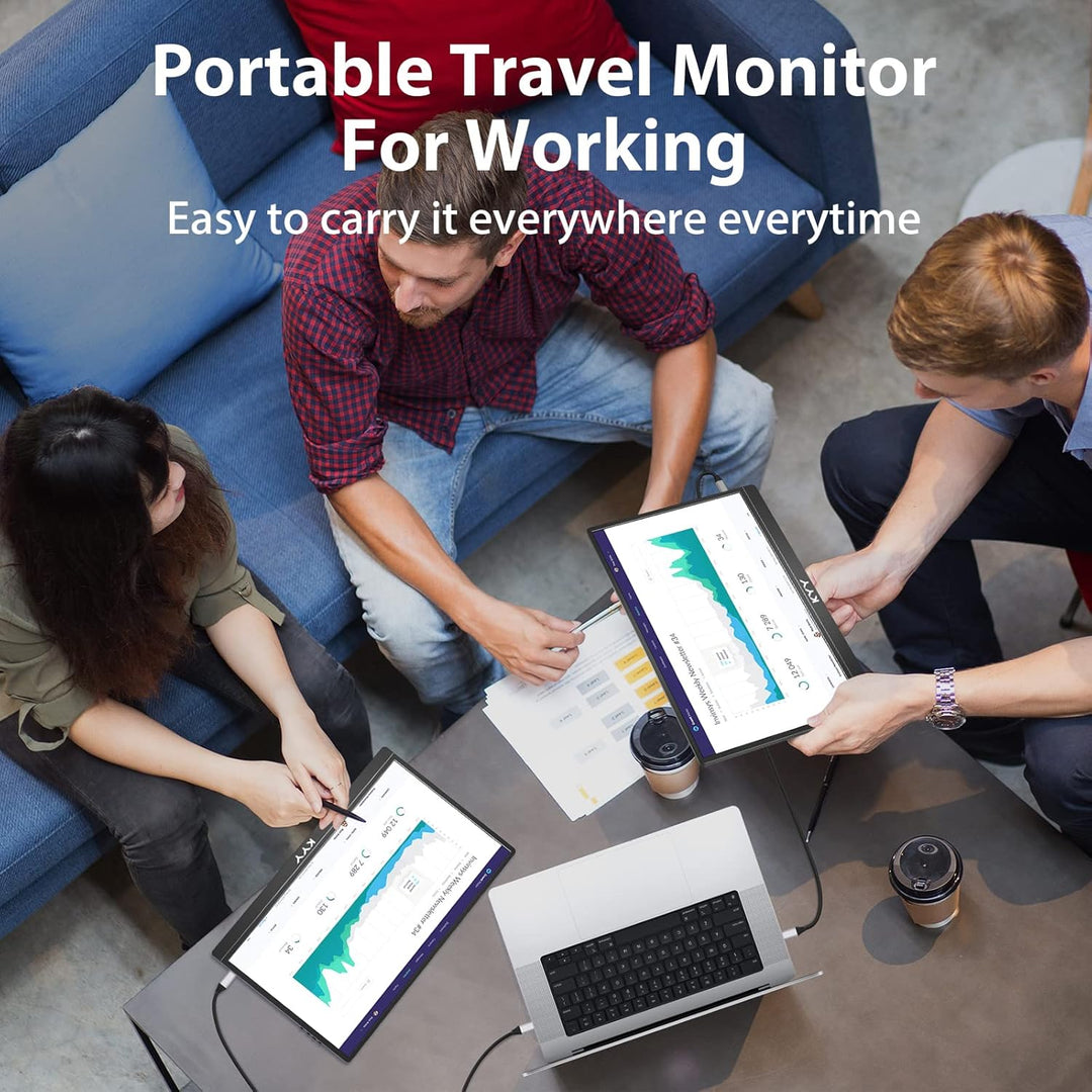 KYY Monitor portátil 15.6 '' 1080P Monitor portátil para po...