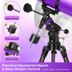 Telescopios reflectores newtonianos 150EQ para adultos con cubierta