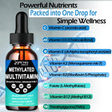 Multivitamínico metilado para hombres, mujeres y niños, complejo B...