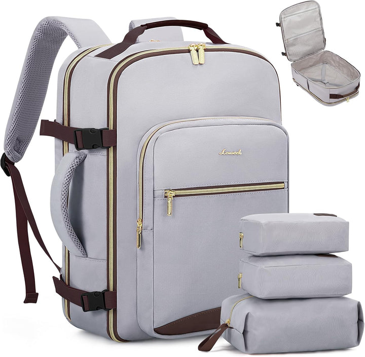 LOVEVOOK Mochila de viaje para mujeres y hombres, 40L, aprobada por...
