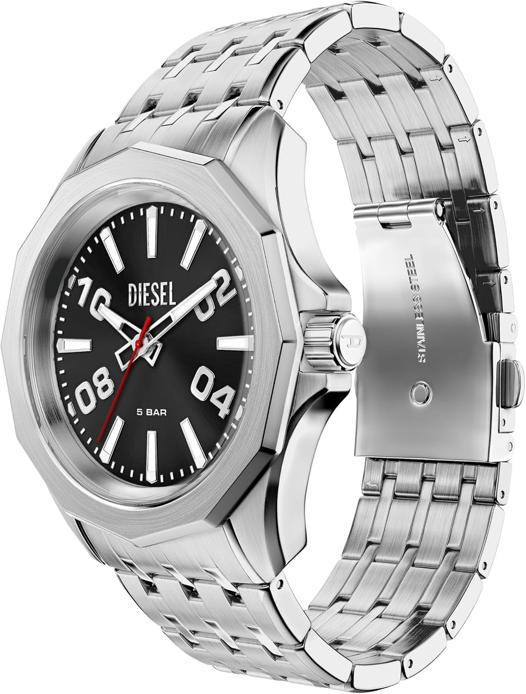 Reloj para hombre Diesel Stinger Three-Hand de acero inoxidable (Modelo: DZ2245)