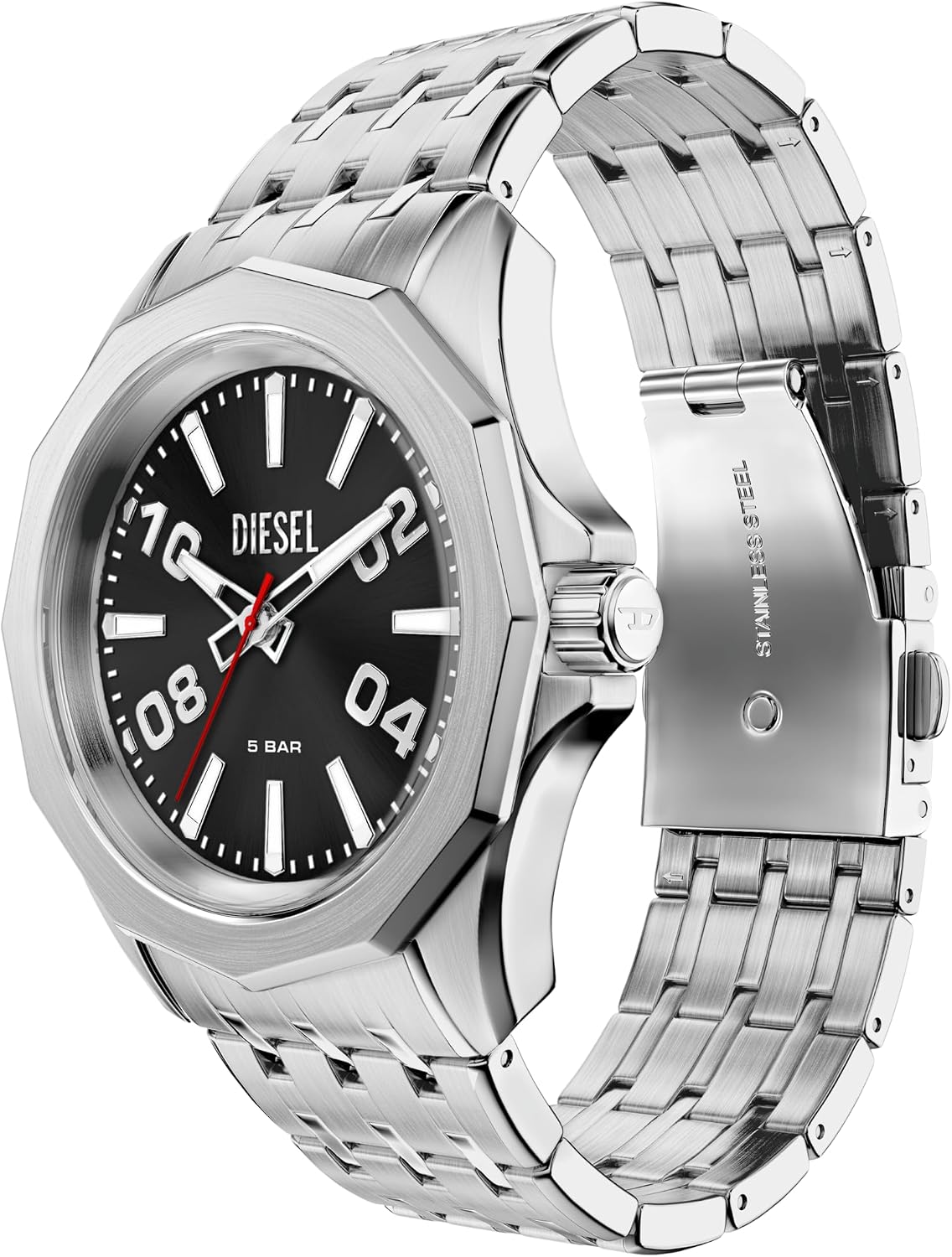 Reloj para hombre Diesel Stinger Three-Hand de acero inoxidable (Modelo: DZ2245)