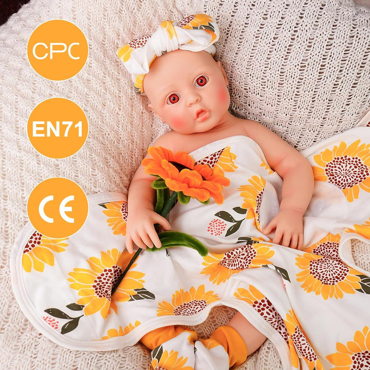 YaLuoQian Muñeca de silicona Reborn bebé de silicona completa
