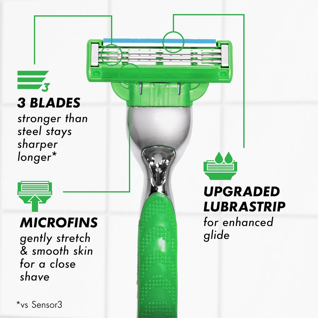 Gillette Mach3 Sensitive - Recambios de cuchillas de afeitar para h...
