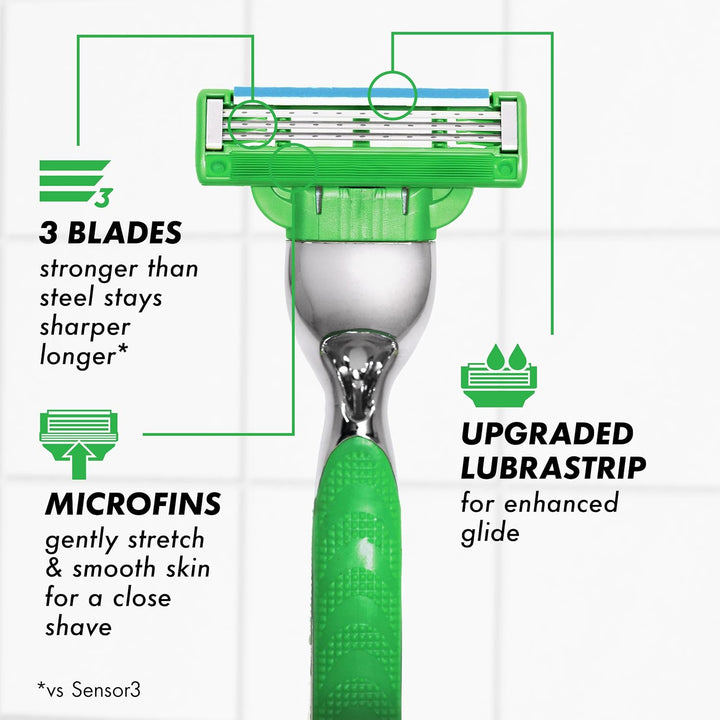 Gillette Mach3 Sensitive - Recambios de cuchillas de afeitar para h...