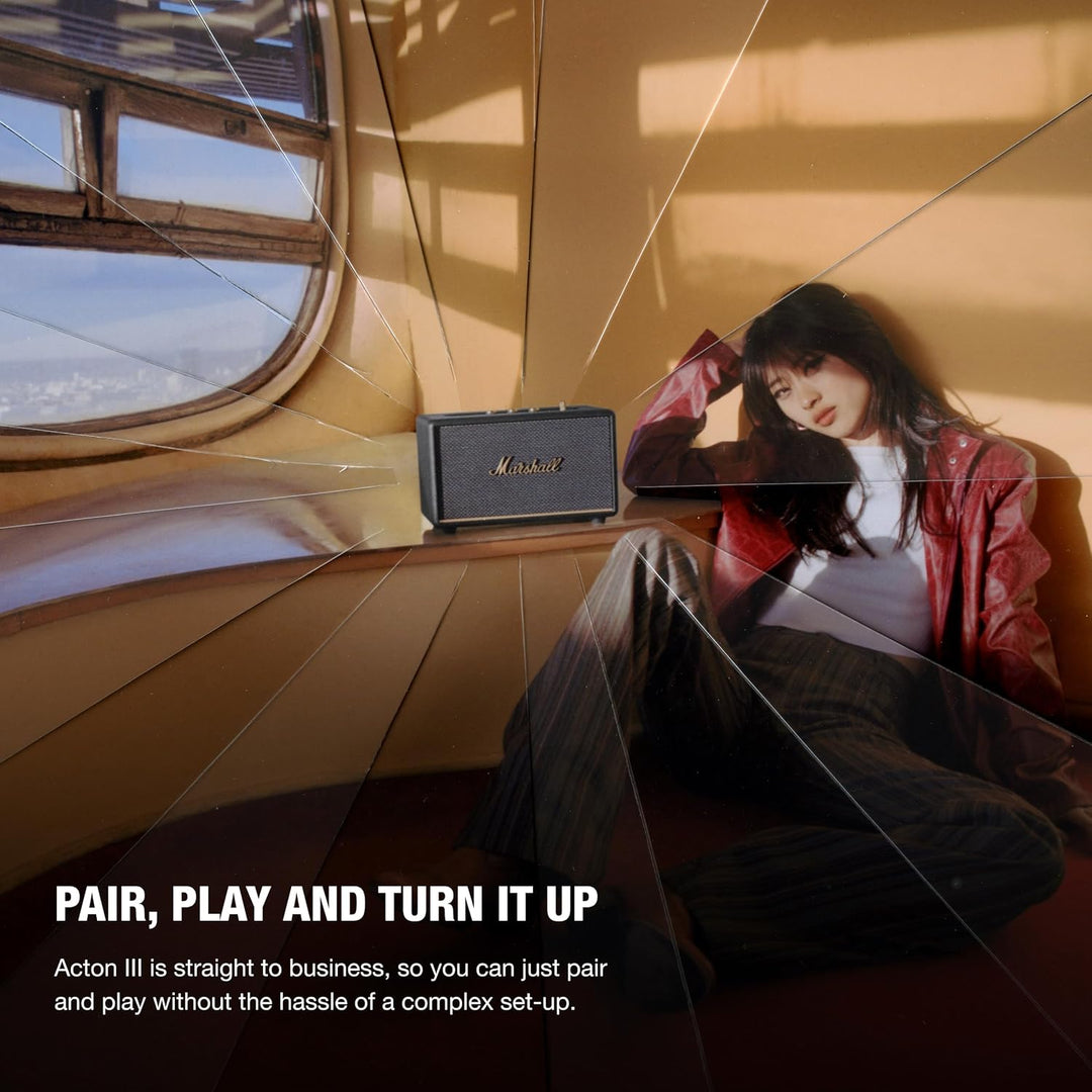 Altavoz Marshall Acton III Bluetooth para el hogar, Negro