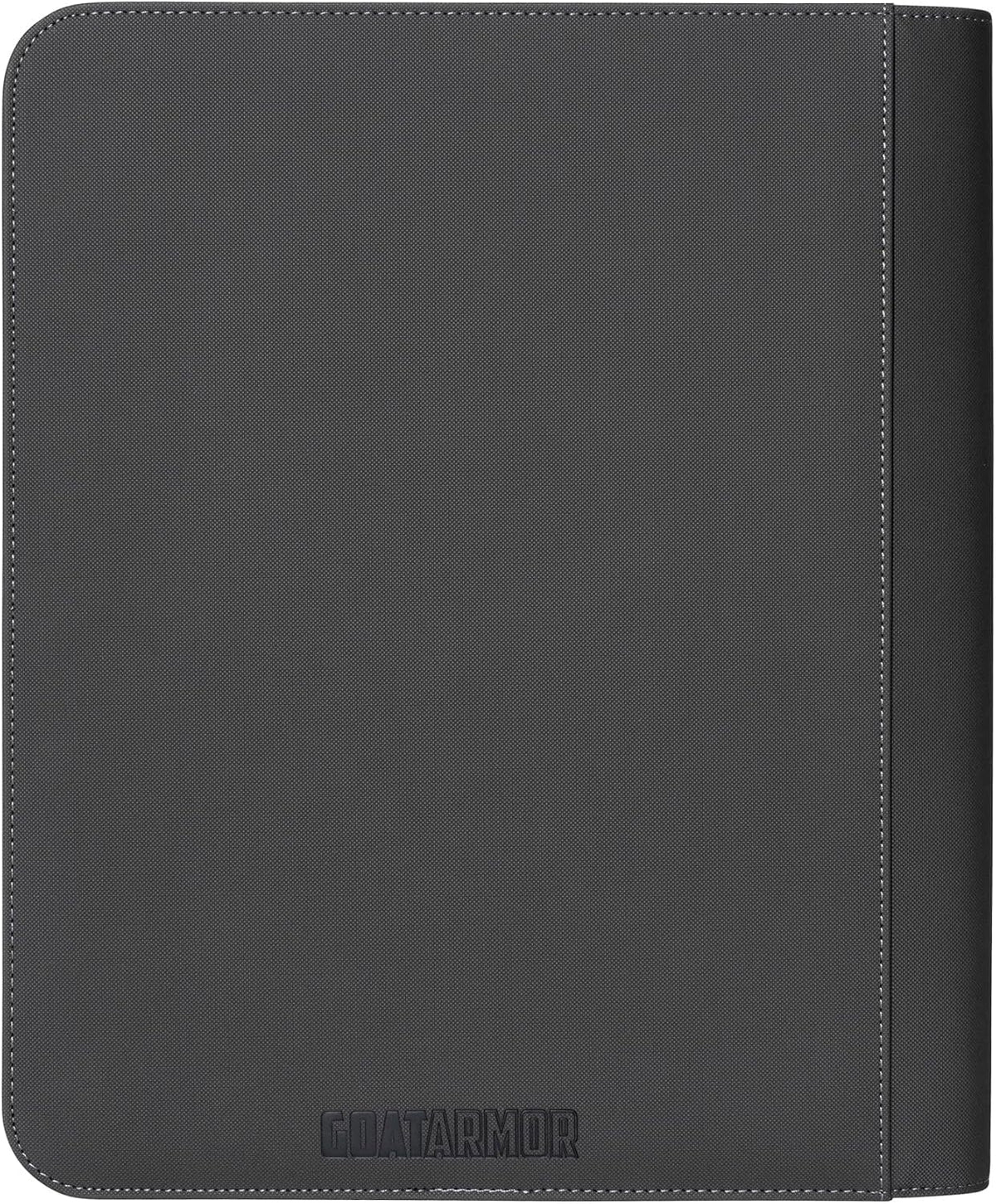 Goat Armor 9 Pocket Toploader Binder Hold 252 Trading Cards | Gris carbón