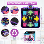 Juguetes de alfombrilla de baile para niñas y niños de 3 a 12 años, alfombrillas de baile con 8 botones iluminados y Bluetooth inalámbrico, juguete de baile con música y 5 modos de juego, regalos de
